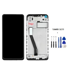 Tkgz - Xiaomi Redmi NOTE 9 Uyumlu Lcd Ekran Dokunmatik -A- Kalite ÇITALI + TAMİR SETİ