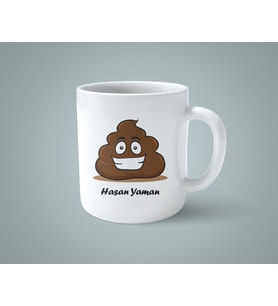Kişiye Özel Poop Tasarımlı Kupa Bardak