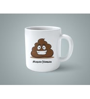 Kişiye Özel Poop Tasarımlı Kupa Bardak