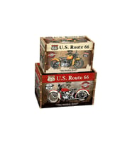 AHŞAP KUTU MOTORCYCLE 66 2 Lİ SET