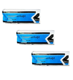 Arma Plastik Kağıt Düz Tabaka Şeffaf Poşet Naylon - 35 x 50 Cm. - 2.5 Kg.lık 3 Paket (Beyaz)