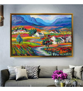 Altın Çerçeveli dekoratif tablo a648 (Gold)