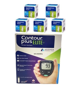 Bayer Contour Plus Elite Ölçüm Cihazı + 250 Ölçüm Stribi