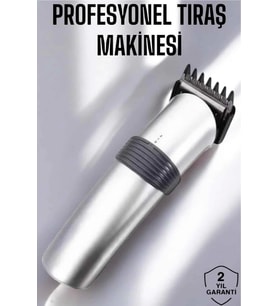 Erkekler İçin Kablosuz Şarjlı Saç ve Sakal Tıraş Makinesi Seti