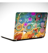 Desenli Renkler Soyut Laptop Sticker 13 İnch (34X24CM)