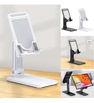 Portatif Ayarlanabilir Katlanır Telefon ve Tablet Masaüstü Standı Tutucu 4 - 11 inç Arası Uygun (Turuncu)
