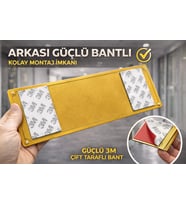 Çocuk Oyun Alanı Gold Metal Uyarı Levhası 10x25 cm – Site İçin