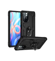 Mey İthalat® Redmi Note 11T Kılıf Sofya Yüzüklü Silikon Kapak - Siyah