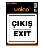 CREA UNIQO UYARI ETİKETİ - ÇIKIŞ EXIT 2'Lİ  1407