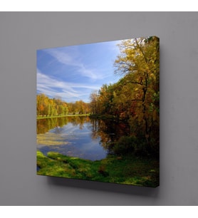 YEŞİLİN BÜYÜSÜ KANVAS TABLO 25x25cm (Karışık)