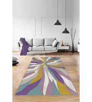 Çok Renkli Spor Kaymaz Taban Makinede Yıkanabilir Halı ME004 - 100 x 160 cm