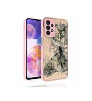 Samsung Galaxy A23 Uyumlu Kılıf Desenli Kamera Korumalı Parlak Zore Nora Kapak