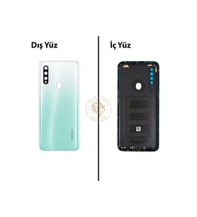 Oppo A31 Yeşil Uyumlu Arka Kapak Arka Cam Batarya Pil Kapağı Lazer Kesim Back Cover