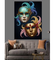 Ormanda Göl Kenarında Zarif Turna Dekoratif Kanvas - Mdf Ahşap Tablo