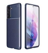 Galaxy S21 FE Kılıf Zore Negro Karbon Tasarım Silikon Kılıf (Lacivert)