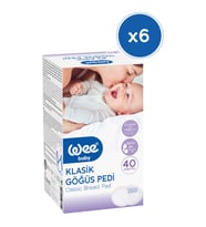 Wee Baby 132 Klasik Göğüs Pedi 40lı- 6 Adet