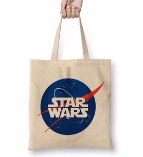 Star Wars Nasa Logo 2 Bez Çanta Uzun Saplı