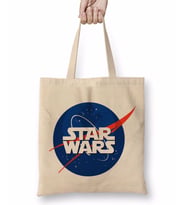 Star Wars Nasa Logo 2 Bez Çanta Uzun Saplı