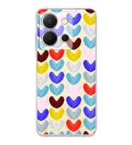 PrintiFy Vivo Y36 4G ile Uyumlu Water Color 1  Kamera Korumalı Şeffaf  Kılıf