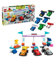 LEGO DUPLO Kasabası F1 Takımı Yarış Arabaları ve Sürücüler 10445