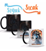 Sub Zero Mortal Kombat Game Sihirli Kupa Bardak Porselen