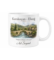 Karakoçan Tarihi Dokusu ve Doğası Elazığ Hatırası Kupa Bardak Hediye