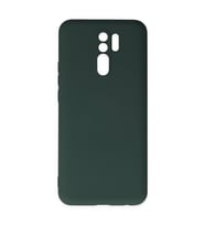 Xiaomi Redmi 9 Kılıf Nano İçi Kadife Silikon - Koyu Yeşil