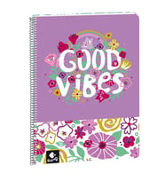 Busquets Good Vibes Kareli A4 Spiralli Defter 80 Yaprak 20652097900