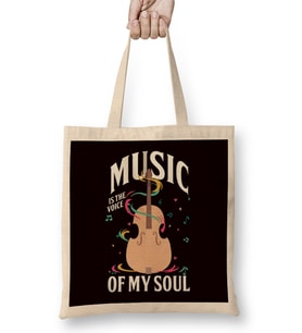 Music Voice Of Soul Cello Player Cellist Musical Instrument Bez Çanta Uzun Saplı