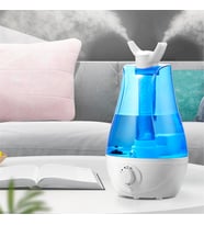 EZERE QTUM9 Çift Sprey Ultrasonik Hava Nemlendirici 3.5L (Beyaz)