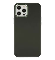 iPhone 12 Pro Max Kılıf Asya Deri Silikon - Koyu Yeşil