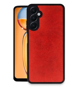 Galaxy A05S Kılıf Aras Deri Kapak - Kırmızı