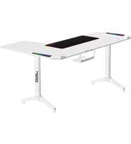 TWISTED Minds L Şekilli RGB Sağ Oyuncu Masası Beyaz TM-Y-RW-RGB