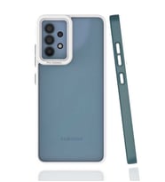 Samsung Galaxy A32 4G Kılıf Koruyucu Mat Mima Kapak (Koyu Yeşil)