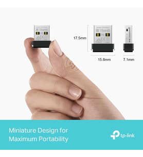 Archer TX1U Nano; AX300 Mbps, Nano Tasarım, Tak ve Çalıştır, Linux ve Windows(11/10/7) Destekli, Wi-Fi 6 USB Adaptör