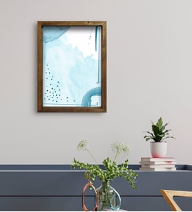 BK Gift Otel Odası Konseptli Doğal Masif Ahşap Çerçeveli Tablo 45x65cm-29