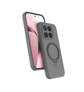 Lexroo Xiaomi 17T Pro Kılıf M-safe Şarj Özellikli Standlı Samara Kılıf - Titanyum-Gri