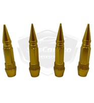Sivri Sibop Kapağı Merm i Sibop Kapağı Araba Motosiklet Metal 4 lü Set Sarı