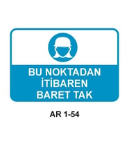 İŞ GÜVENLİĞİ UYARI LEVHASI 1 ADET PVC 21 X 29CM