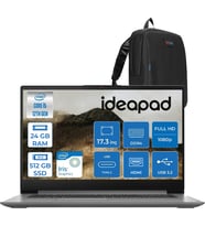 Lenovo Ideapad 3 17IAU7 Intel Core I5-1235U 24GB 512GB SSD Freedos Intel Iris Xe Graphics IPS 17.3 Inç Fullhd 300NITS Taşınabilir Bilgisayar 82RL00CLTXF17 + Zetta Çanta