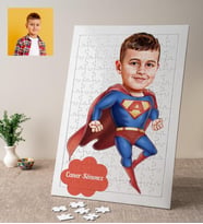 Karikatürlü Erkek Özel Kişiye Özel Puzzle