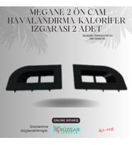 Megane 2 Ön Cam Havalandırma/Kalorifer Izgarası 2 Adet (Siyah)
