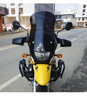 MOTOCAM Bmw F 650 GS Ön Cam ( 3 Delikli ) 1999-2003 Model 58cm Siyah Renkli 4mm