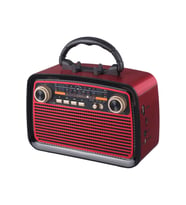 Fenerli FM Radıo Usb+SD+Bluetooth Hoparlör Nostaljik Radyo Şarjlı Bt Speaker