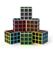 6 PCS PROFESSIONAL 3X3 QY SPEED CUBE 3X3 CORBON FİBER CUBE 6 ADET VIP 3X3 ZEKA KÜPÜ 3X3 RUBİKS CUBE