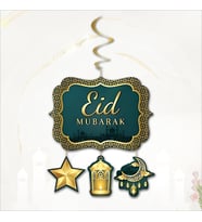 Eid Mubarak Tavan Süsü - 130 cm x 33 cm ????? ??? ??? ?????