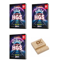 KafaDengi 10. Sınıf HGS Fizik Kimya ve Biyoloji Tema Fasikülleri 3lü Set + Telefon Standı