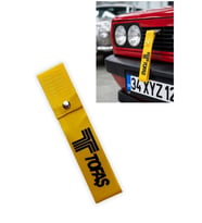 Tofaş Uyumlu Kırmızı Renk Yüksek Kalite Tampon Dili - Çeki Ipi  Oto Tampon Sticker & Arma Aksesuar (Sarı)