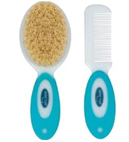 Sevi Bebe Natural Fırça Tarak Seti (Mavi)