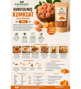 Safhasat Kurutulmuş Kumkuat (Altın Portakal) 250 g